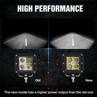 Valesun Nouveaux Phares LED 40W, Projecteur Cube LED, Feux de Conduite LED Tout-Terrain Spot/Flood pour 4x4, Camions et Voitures