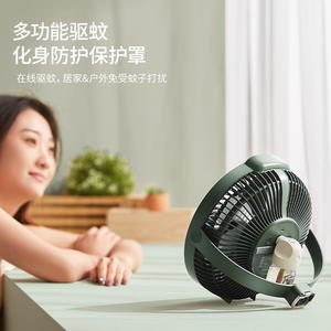 พัดลมไฟฟ้า Explorer 12V DC มอเตอร์แบตเตอรี่ พัดลมตั้งพื้นแบบพกพา พร้อมไฟกลางคืน สำหรับใช้ในบ้าน - Product Image 3