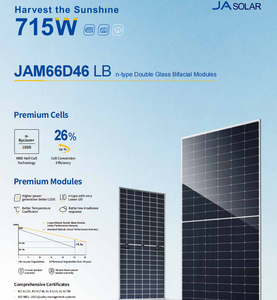 <span class=keywords><strong>Panneaux</strong></span> solaires JA Solar haute puissance 690w 700w 705w 710w, <span class=keywords><strong>panneaux</strong></span> photovoltaïques bifaciaux à double vitrage pour fermes, usines et usages industriels - Product Image 2
