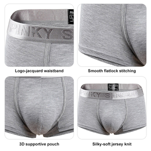 Wholesale Mid Waist <strong>Men</strong> Sexy Underwear Comfortable Skin Friendly Boxer Shorts Moisture Wicking Boxer <strong>Briefs</strong> - Product Image 3