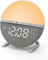 Nouvelle promotion : Réveil intelligent avec lumière d'aube, horloge numérique de table, 7 couleurs RVB, naturel, OEM ODM personnalisé, vente en gros