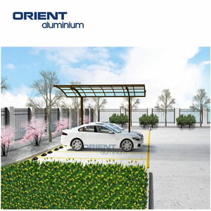 Cochera de aluminio de techo arqueado <span class=keywords><strong>para</strong></span> un solo coche, cubierta curvada <span class=keywords><strong>para</strong></span> porche - Product Image 6