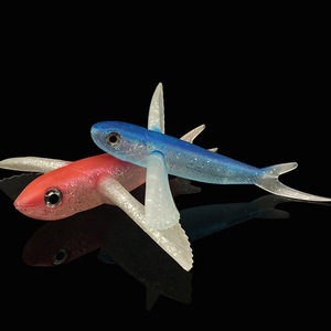 <span class=keywords><strong>Esca</strong></span> Artificiale Bionica a Forma di Pesce Volante da 17cm/21cm, <span class=keywords><strong>Esca</strong></span> Morbida per la Pesca in Acqua Salata, Simulazione di <span class=keywords><strong>Tonno</strong></span> e Sgombro per Traina da Barca - Product Image 5