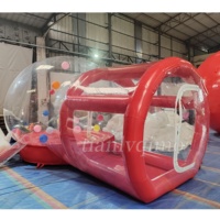 Maison à bulles gonflable portable pour extérieur personnalisée pour enfants dans une maison à bulles rebondissante avec saut