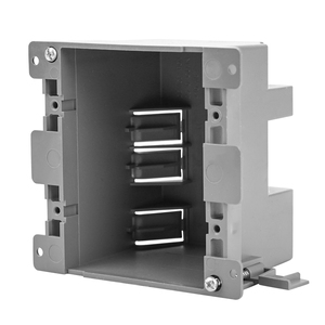 Caja de salida eléctrica de trabajo antiguo de 2 bandas, caja de conexiones de plástico <span class=keywords><strong>para</strong></span> interruptores, caja de salida de 25 pulgadas cúbicas - Product Image 2