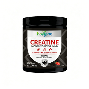 Gomitas de Creatina Monohidrato y L-Taurina Sin Azúcar para Adultos, 5g, Apoyo Energético y Crecimiento Muscular, Veganas, Sabor Fresa, Nutrición Deportiva - Product Image 1