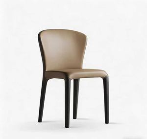 Sillas de Comedor Minimalistas Italianas, Sillas para Mesa de Comedor y Sala de Estar, Sillas Negras de Algodón de Estilo Minimalista, Sillas con Respaldo - Product Image 3