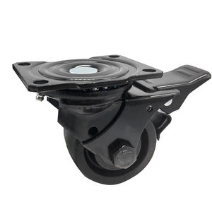 <strong>Mechanical</strong> plate <strong>caster</strong> DLPO horizontal heavy duty Low center <strong>casters</strong> of gravity swivel black support oem - Product Image 4