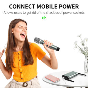 Micrófono dinámico XTUGA UF4600, rango de 164 pies, profesional, UHF, inalámbrico, 4 micrófonos de mano, Metal Sans Fil para uso en Iglesia - Product Image 3