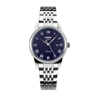 Skmei — montre à Quartz pour Couple, bracelet en acier inoxydable, cadeau saint-valentin, tendance 9058