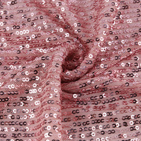 Tissus en maille multicolores avec broderie de sequins élastiques pour robes et vêtements de soirée