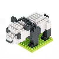 Ensemble de micro-blocs de construction girafe, modèle d'animal mignon, briques éducatives, jouet de construction, cadeau pour garçons et filles