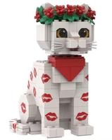 Katzen-Bausteine Großhandel Baukasten ABS-Kunststoff Baustein-Modellspielzeug Bildung DIY Kinder Anpassbare Montage