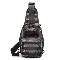 Sac à dos tactique JSH pour homme, grande capacité, poignée souple, bandoulière, doublure Oxford, fermeture éclair, multifonction, sac à bandoulière unique