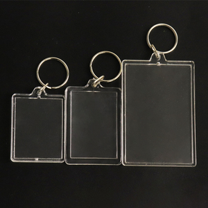 DIY Photo Frame <span class=keywords><strong>Key</strong></span> Chain Tim Nhà Hình Chữ Nhật Trong Suốt Trống Chèn Hình Ảnh Keyring Vòng Acrylic Keychain Vòng Chìa Khóa Nhựa - Product Image 5