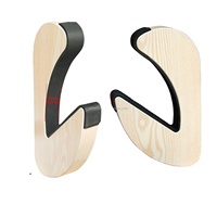 Support de rangement pour planche de surf en bois Support de surf mural en contreplaqué avec matière plastique