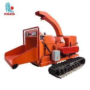 60055 Electrical Branch Wood Chipper Crusher Horizontal Grinder Crusher Into Sawdust Shaving Machine