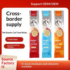 Friandises Biologiques Transfrontalières <span class=keywords><strong>pour</strong></span> Chats – Emballage Entièrement en Anglais – Pâté de Poulet, Saumon, Thon – Barres Nutritives <span class=keywords><strong>pour</strong></span> la Peau et la Pelage – Toutes Étapes de Vie - Product Image 5