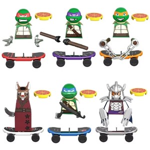 Set di Blocchi Giocattolo DIY Tartarughe Ninja in Plastica per Adolescenti, Action Figure, Vendita all'Ingrosso - Product Image 6