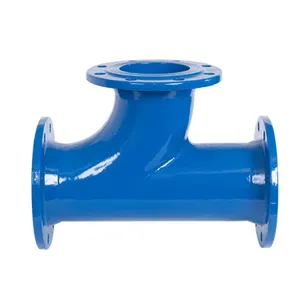 ISO2531 Ductile Iron Pipe Fittings Double Flanges Pipe Fitting 90 Degree DI Duckfoot Bend