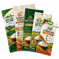 Emballage personnalisé en polypropylène, sac tissé en PP de 10 kg, 20 kg, 25 kg, sac tissé en PP de 50 kg pour riz, farine, engrais, semences, céréales