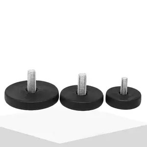 Round Plastic M8 Adjustable Foot Furniture Plastic M10 Adjustable Foot Display Stand Table Chair Adjustable Screw Foot