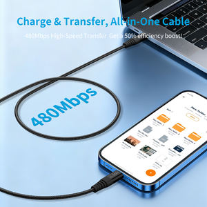 Cable NCC Serie Super Value XC-1301 USB a USB-C 2A 1M, Carga Rápida, Cable Trenzado Resistente y Conectores de Aluminio (Negro) - Product Image 2