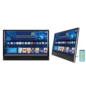 Téléviseur intelligent HD Android avec batterie 4 heures, ISDB ATSC, 15,6 17,3 20 pouces, LED intelligent 14 pouces portable avec Wifi - Product Image 4