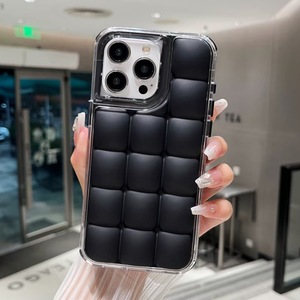 Nouvelle <span class=keywords><strong>coque</strong></span> tendance INS Ice Cube Grid pour <span class=keywords><strong>iPhone</strong></span> 16 <span class=keywords><strong>Pro</strong></span> Max, design <span class=keywords><strong>carré</strong></span> 2-en-1, protection antichoc ultime, vente en gros - Product Image 3
