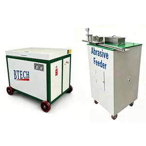 เครื่องตัดวอเตอร์เจ็ทแบบพกพาสำหรับอุตสาหกรรม BTECH พร้อมตัวป้อนวัสดุขัดถู 22 กิโลวัตต์ 3 เฟส 250 เมกะปาสคาล อุปกรณ์ตัดท่อความแม่นยำสูง มาตรฐาน CE - Product Image 5