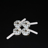 Module d'éclairage LED rond rouge vert bleu, trois modes, contrôle par bouton, mini puce LED pour décoration artisanale
