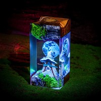 Statue Elden Ring en résine, style Art Déco, lampe gravée, ornement de bureau créatif et personnalisé de haute qualité, décoration de vacances