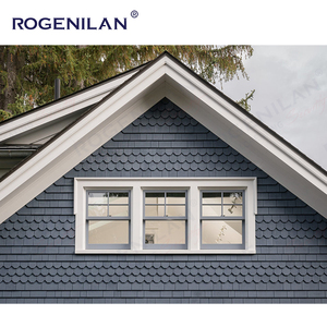 Fenêtres coulissantes verticales sur mesure Rogenilan avec moustiquaire, fenêtre à double battant <span class=keywords><strong>en</strong></span> aluminium et verre - Product Image 5