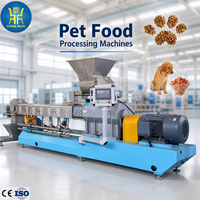 Chaîne de production complète d'équipements de fabrication d'aliments pour animaux de compagnie CE Factory Auto Dry : machine extrudeuse pour aliments secs pour chats et chiens