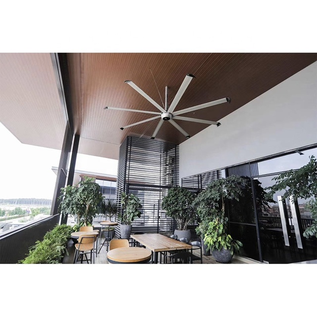 8ft 10ft 12ft 14 Feet Gearless Servo Motor Direct Drive Ceiling 6 Blades Hvls Fans Price for Commercial Big Place