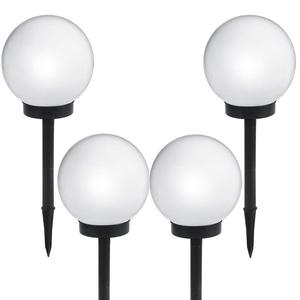 Ngoài trời năng lượng mặt trời LED Lawn ánh sáng nhựa vòng trắng Globe bóng năng lượng mặt trời Lawn LED ánh sáng cho chiếu sáng sân vườn - Product Image 5