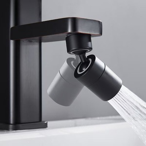 Adaptateur de Robinet Universel Noir Moderne Rotatif à 360° pour Évier de Cuisine et Salle de Bain, Aérateur Anti-éclaboussures et Buse de Pulvérisation d'Eau - Product Image 3