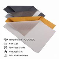Tissu en fibre de verre PTFE résistant à la corrosion acido-alcaline d'un côté
