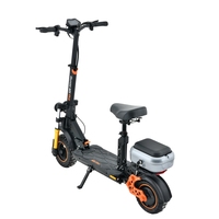 M5 Pro skuter listrik 48v 1200w, Model produk dapat dilipat dengan tempat duduk pintar tipe produk skuter listrik