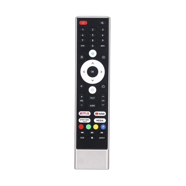 Customized 44-Key BLE Voice Remote Control IR Remote Control Which Compatible with Smart IPTV, TV Boxes and Smart TVs