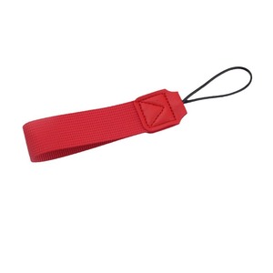 Correa de muñeca tejida con pestaña de cuero, cordón de tela, etiqueta de PU para llavero, transporte manual, cincha multicolor - Product Image 5