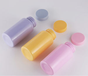 Flacone packer per pillole in PET colorato personalizzato da 150 cc con finitura collo 38-400 per capsule integratori polveri prodotto sanitario - Product Image 3