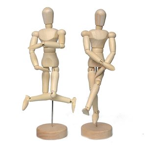 <span class=keywords><strong>Mannequin</strong></span> articulé en <span class=keywords><strong>bois</strong></span> pour artistes, modèle de figure humaine pour le dessin et la peinture, outil d'aide au croquis - Product Image 2