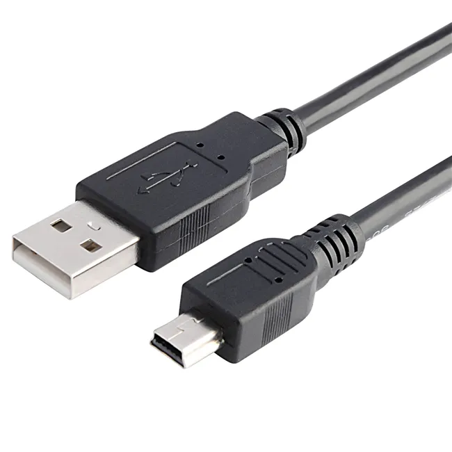 USB 2.0 זכר תקע למיני 5p usb כבל נתונים