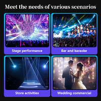 3 pcs set pour mariage lazer haute puissance 20W effet cendrillon 1500w neige et brouillard machine lazer rgb mariage laser lumières
