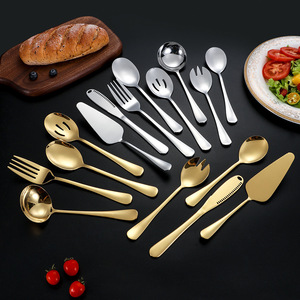 Stainless Steel Cutlery Set 16 Pieces Dishwasher <b>Safe</b> Serving Kitchen Utensils - Product Image 1