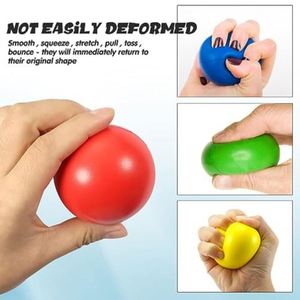 <b>Custom</b> Stress Relief <b>Balls</b> Squeeze 2.5 Inch Foam <b>Balls</b> for Kids and Adults Hand <b>Exercise</b> Squishy Relief Anxiety ADHD Autism Toy - Product Image 5