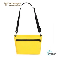 Sac bandoulière étanche à fermeture éclair 3L en PVC noir pour la randonnée, le camping, toutes saisons