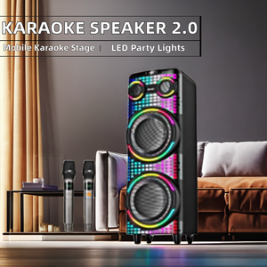 Nueva tendencia 2,0 sonido portátil inalámbrico Bluetooth Home <span class=keywords><strong>Audio</strong></span> Karaoke Stage altavoz Mini Home <span class=keywords><strong>Audio</strong></span> System AC Power Computers - Product Image 3