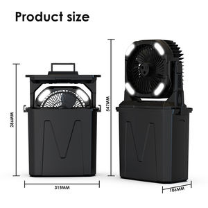 Portable Camping RGB Lumière Rechargeable Brumisation Ventilateur De Refroidissement avec Télécommande Tente De Plage En Plein <span class=keywords><strong>Air</strong></span> Tente De Plage Contrôle Numérique - Product Image 2